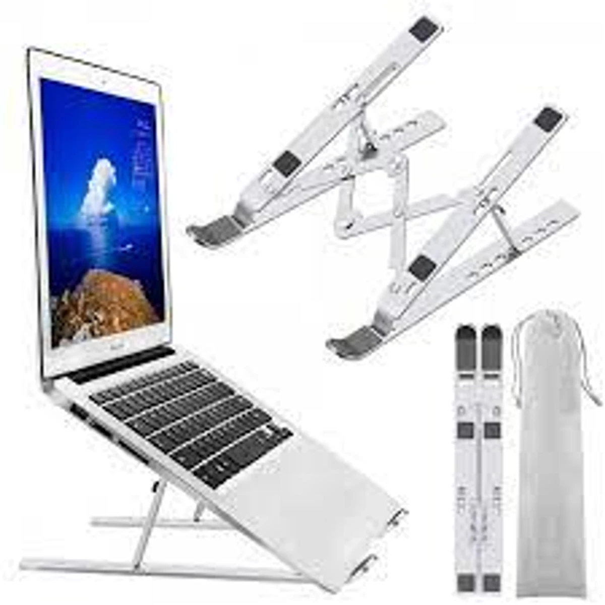 Aluminum Alloy Adjustable Portable Folding Notebook Stand Foldable Laptop Stand