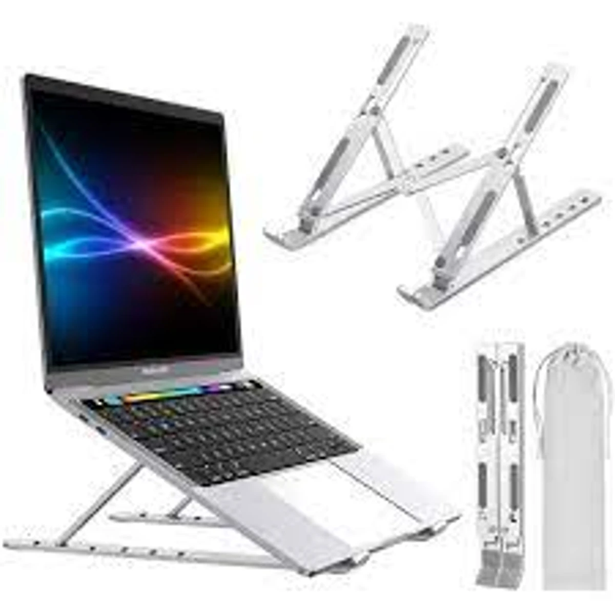 Aluminum Alloy Adjustable Portable Folding Notebook Stand Foldable Laptop Stand