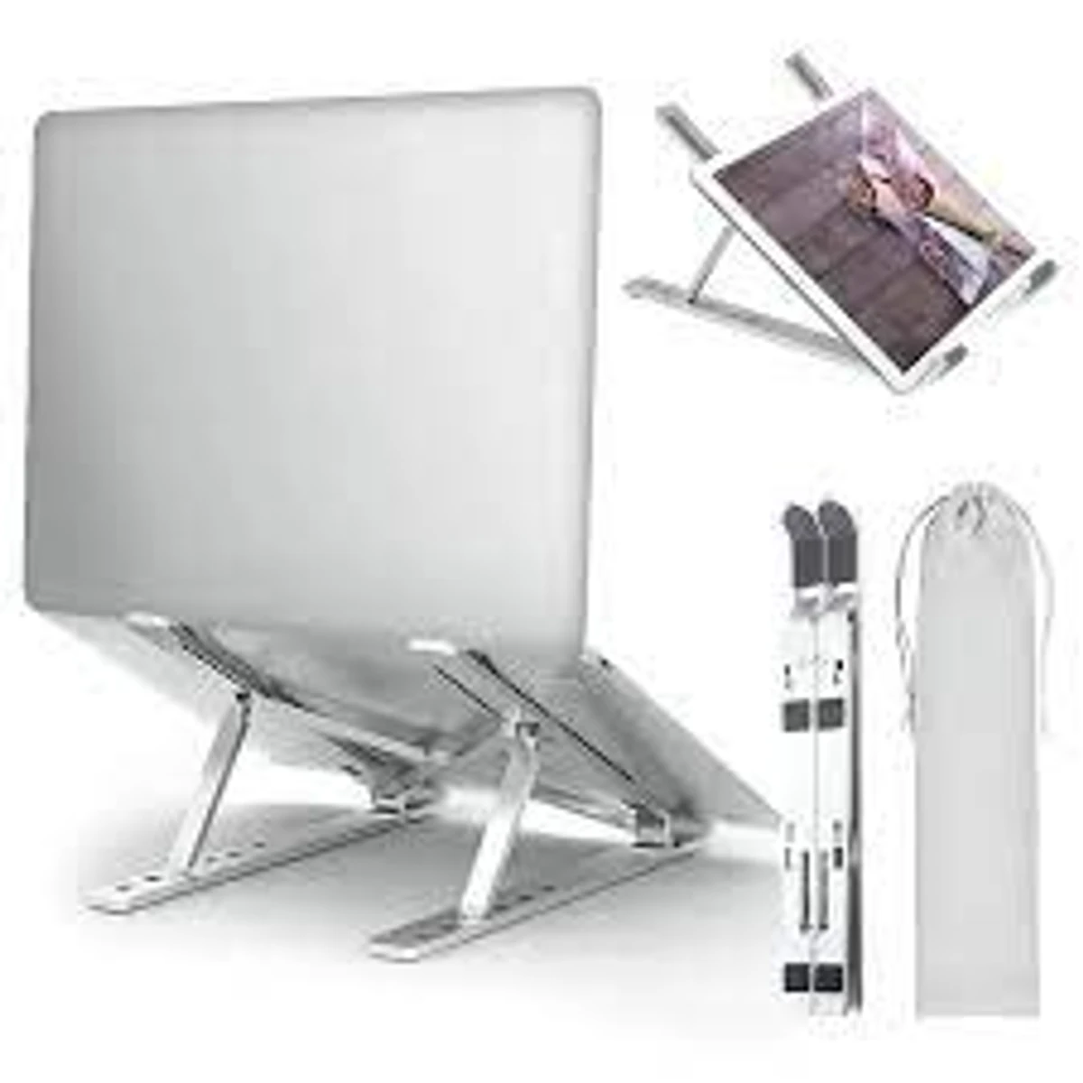 Aluminum Alloy Adjustable Portable Folding Notebook Stand Foldable Laptop Stand