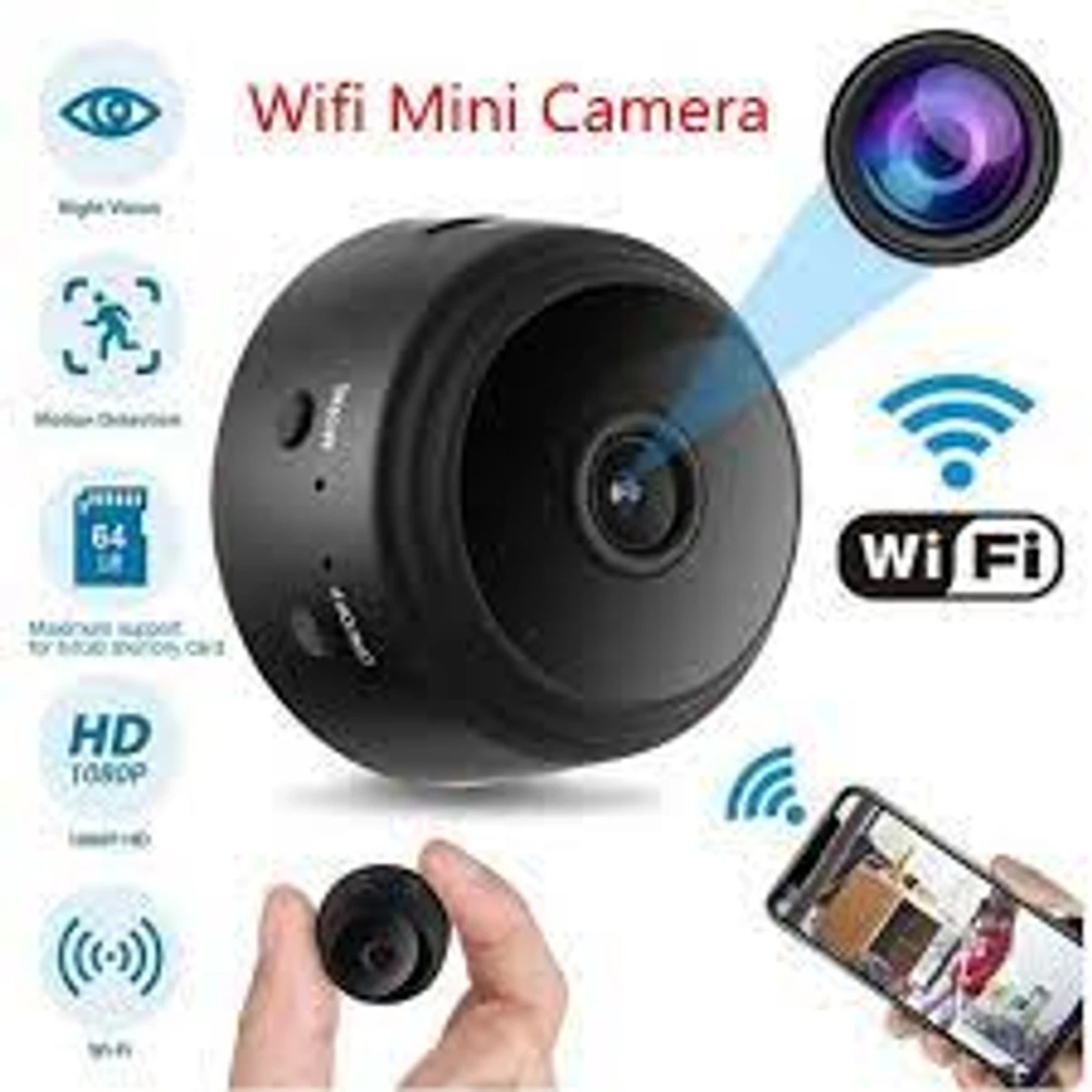 Night Vision A9 mini WiFi Camera