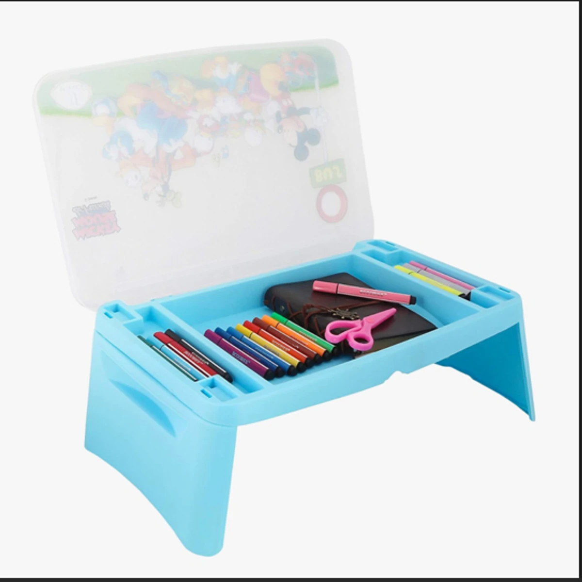 Foldable Study Table With Book-Pen-Pencil Compartmen