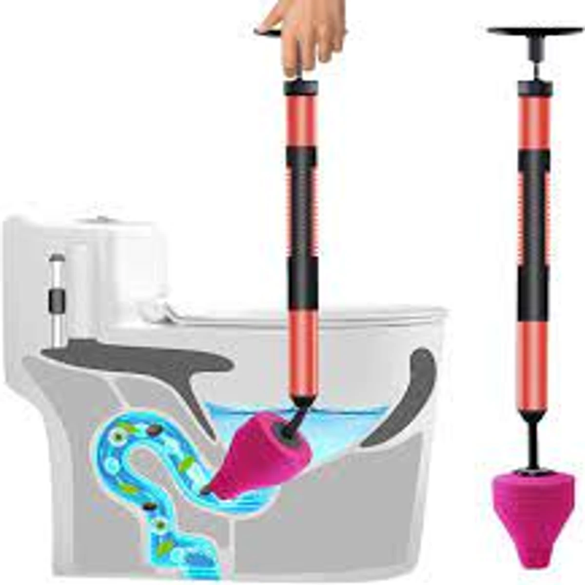 High Pressure Toilet Clog Remover