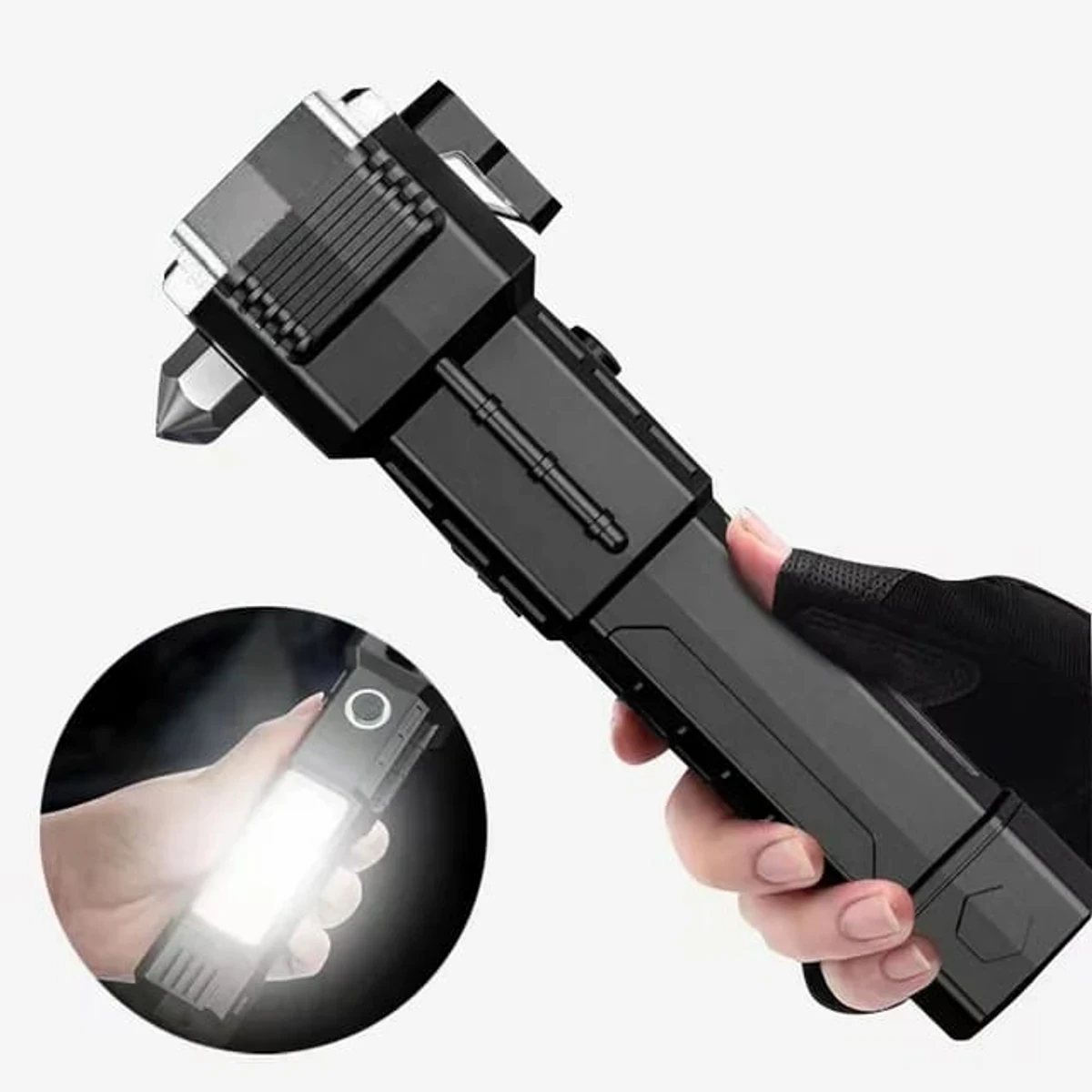 5/1 Rechargeable Torch Light With Power Bank
