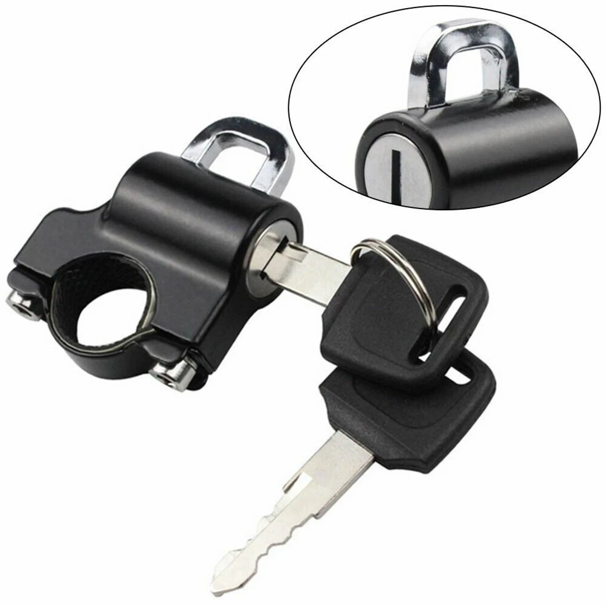 MOTORCYCLE HELMET LOCK