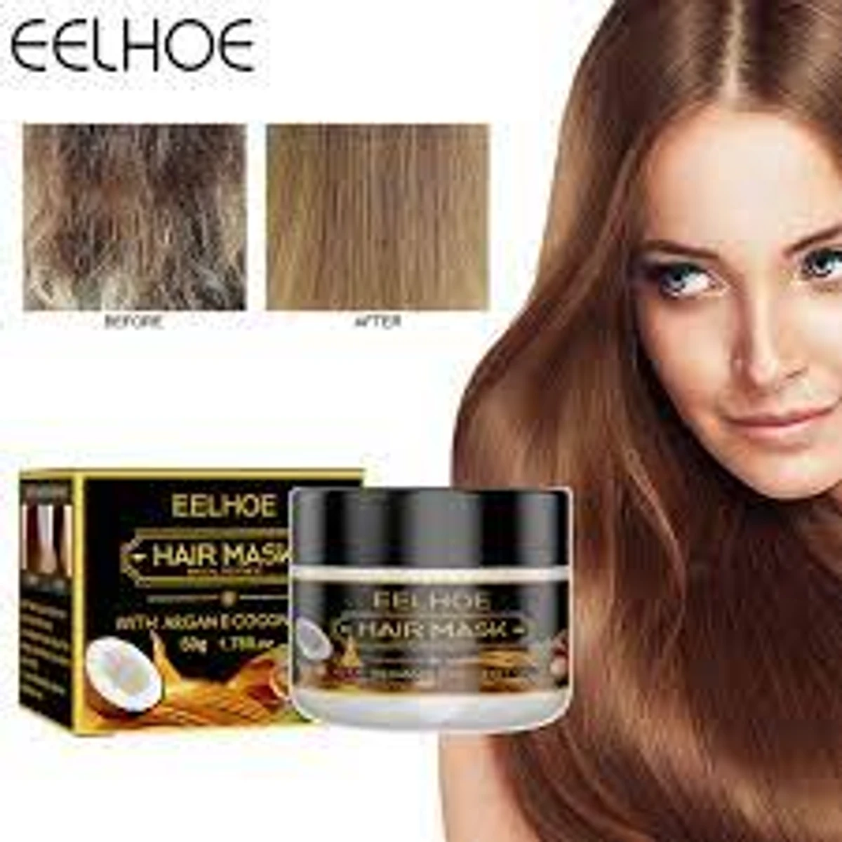 Eelhoe Hair Mask with Argen & Coconut Oil