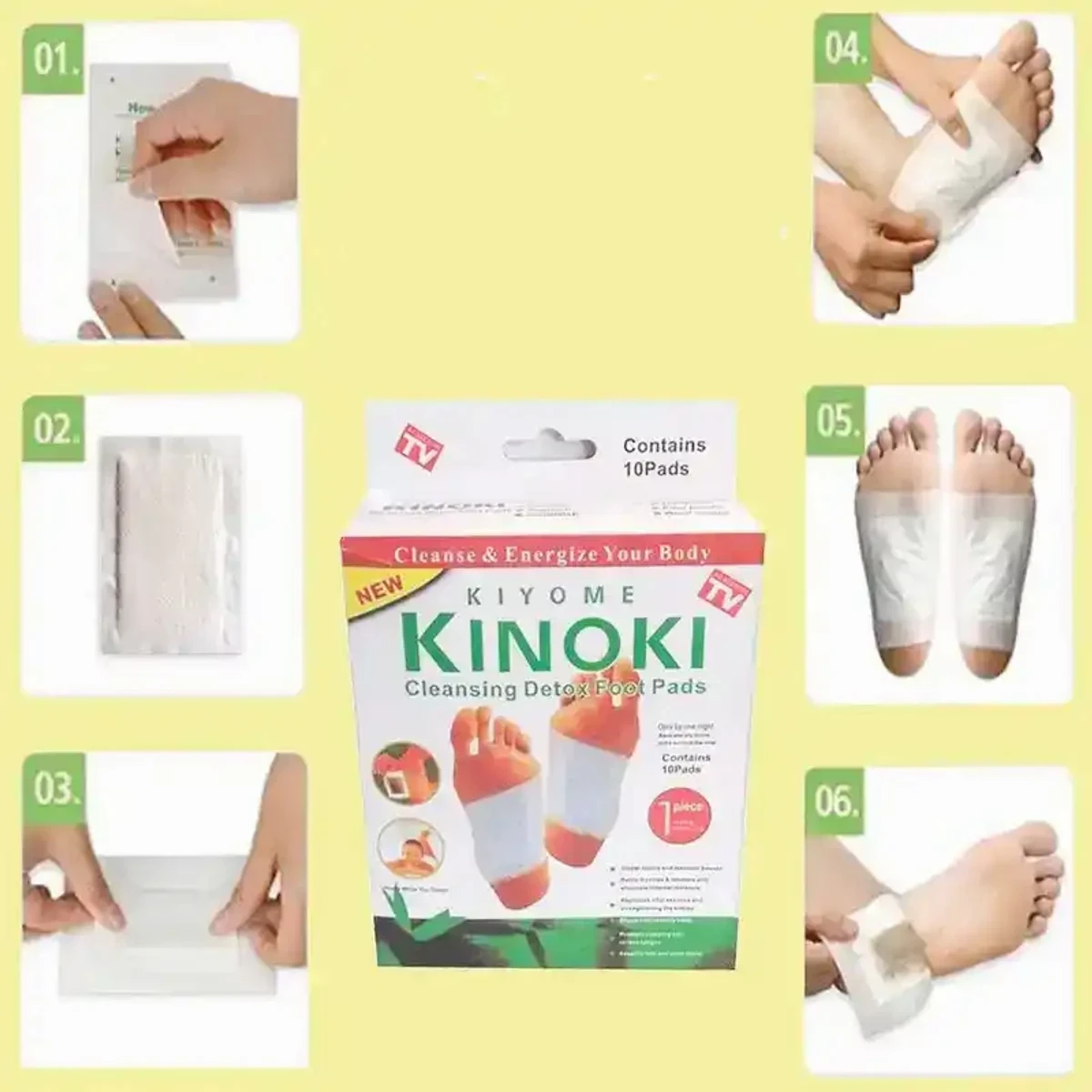 KINOKI DETOX FOOT PAD দশ দিনের কোর্স (দুই প্যাকেট)