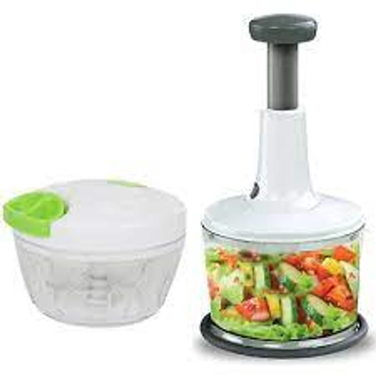 Manual Hand Push Chopper/multifunctional Hand Pat Chopper And Mixer/press Cutter Vegetable Meat Grinder 1.5 Liter ( Random Color)