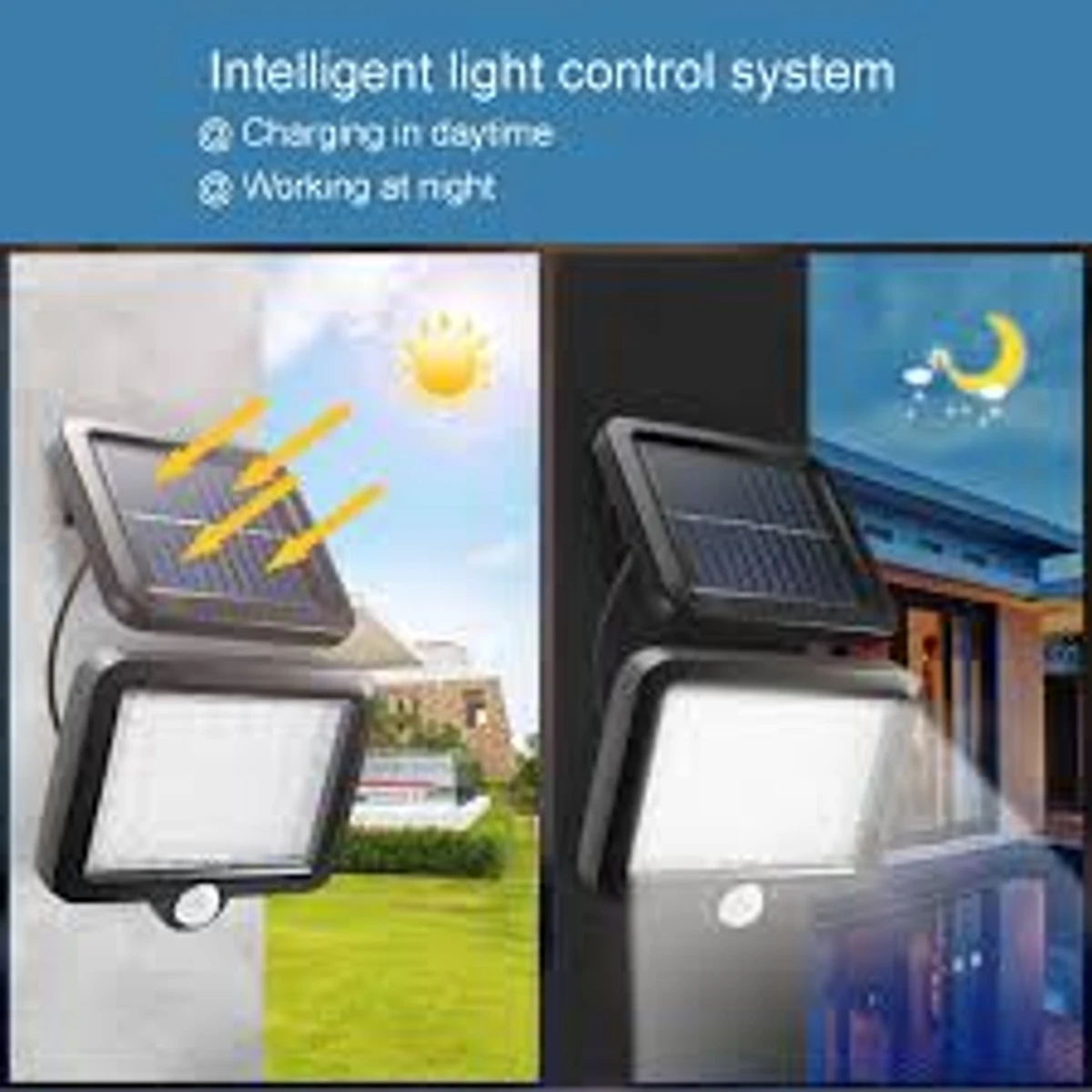 56LED Indoor Outdoor Solar Power Sensor Light