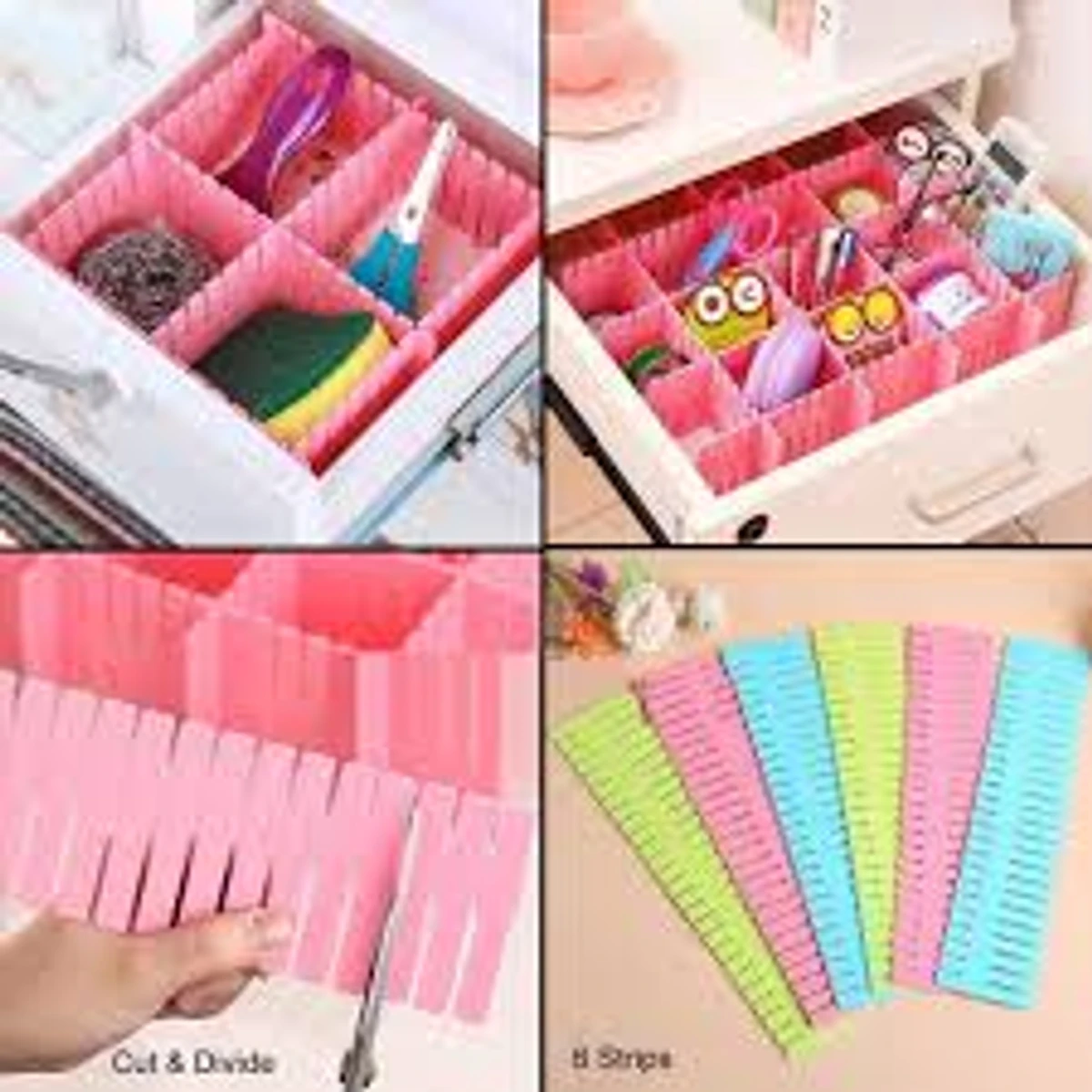 Adjustable Cabinet Storage Divider (6pcs)