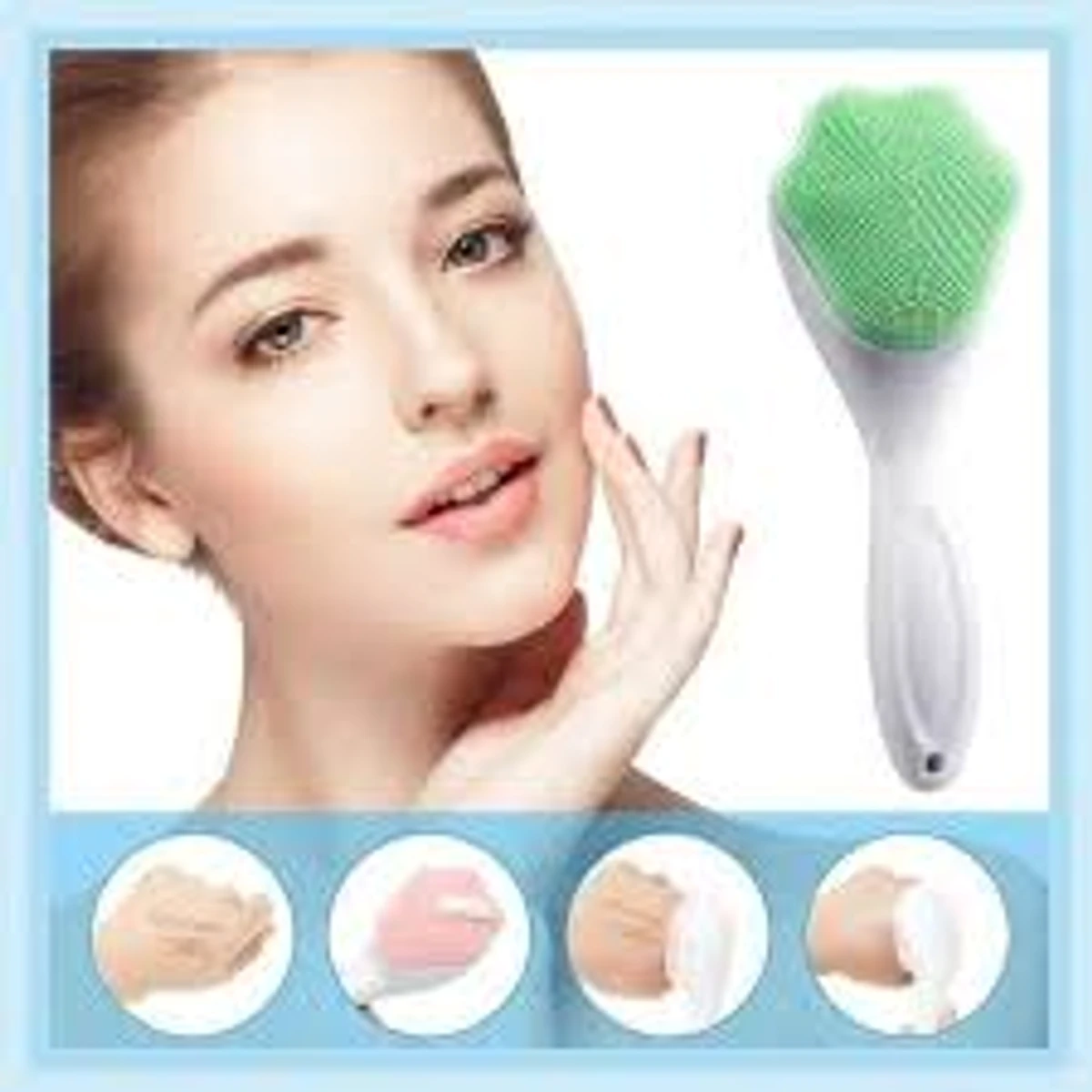 Silicone Face Scrubber Exfoliating Brush