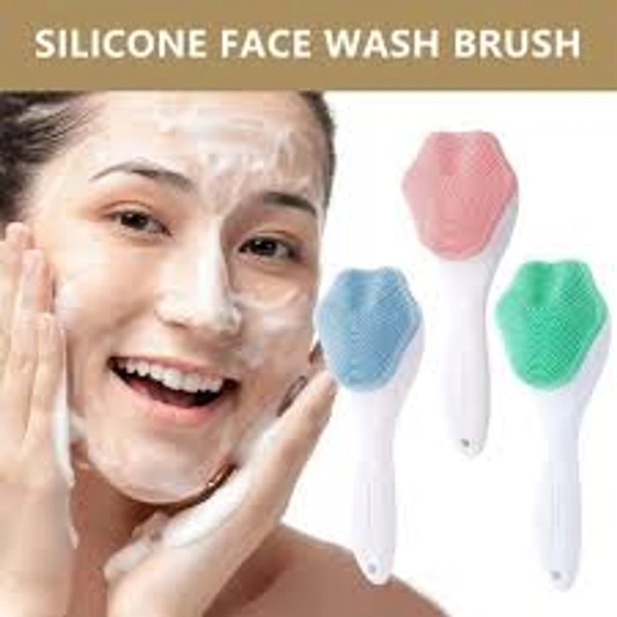 Silicone Face Scrubber Exfoliating Brush