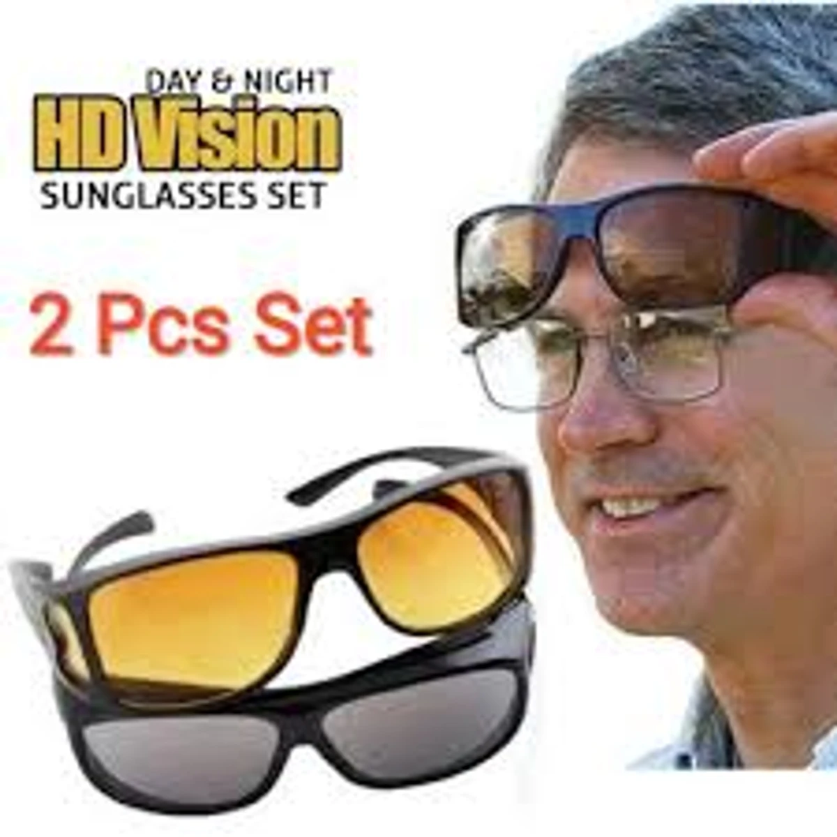 2 in 1 Night  Vision Sunglass