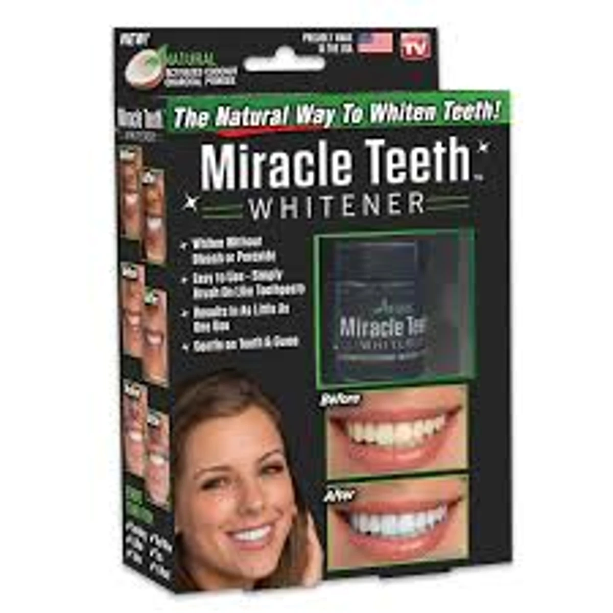 Miracle teeth whitener