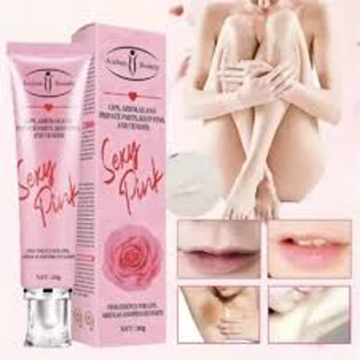 2 x Aichun Beauty Pink Essence Dark Skin Armpits Private Parts Lips Natural Care