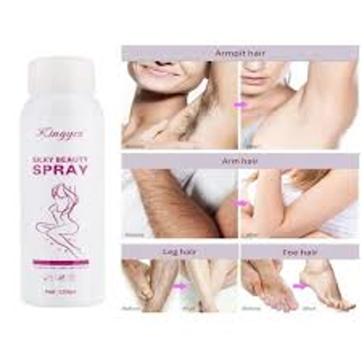 Hair Removal silky beauty Spray for Men and Women Skin Care