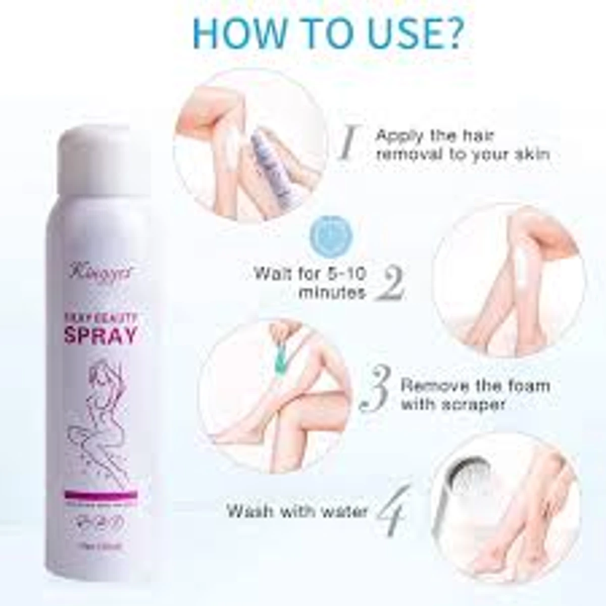 Hair Removal silky beauty Spray for Men and Women Skin Care